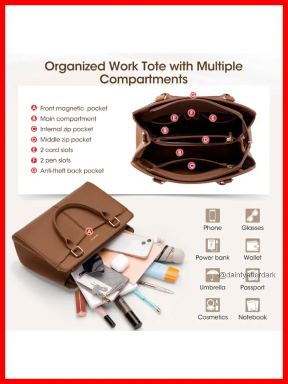 PU Leather Satchel Purse Structured Handbag with Bowknot, Fits iPad, Work Bag